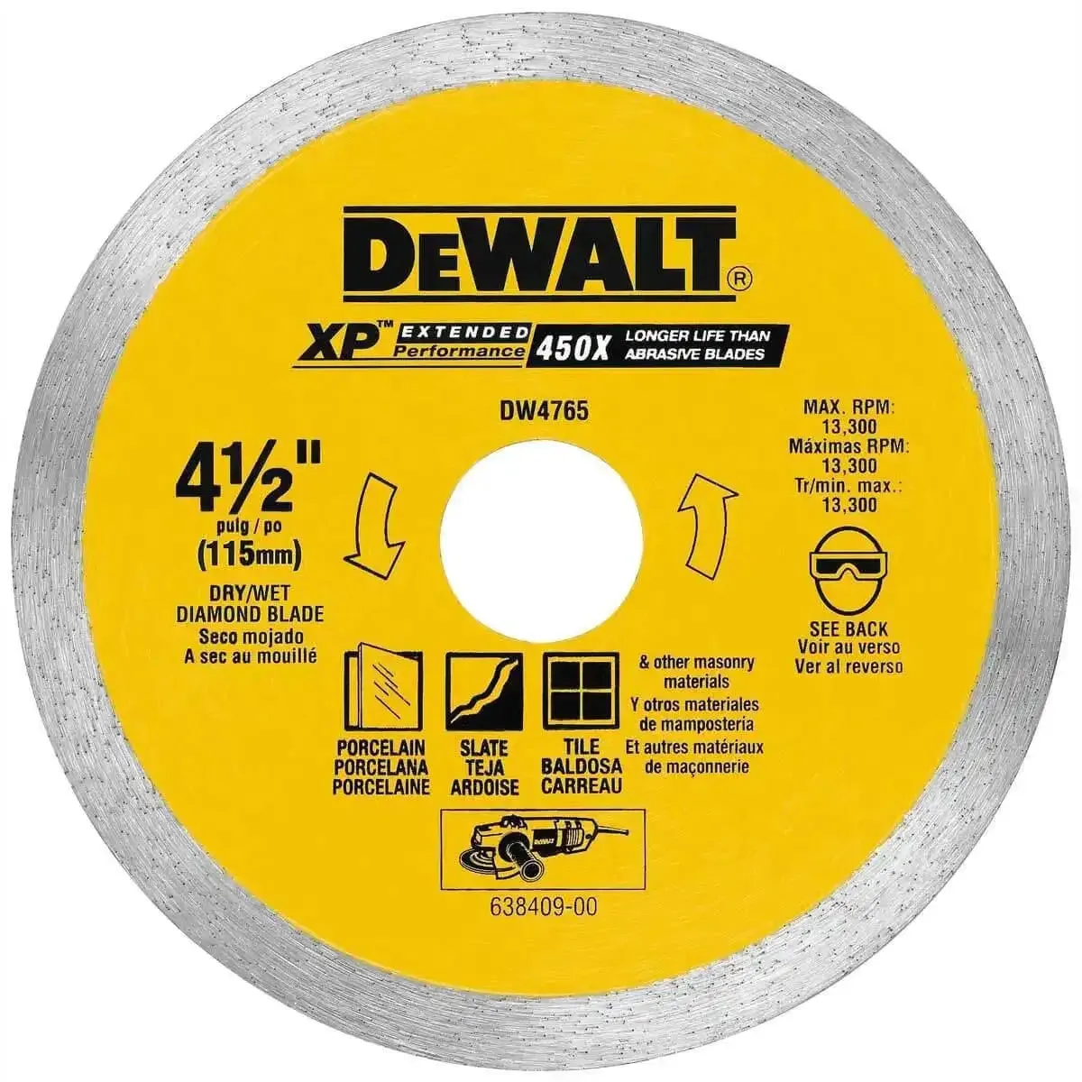 Dewalt 4-1/2" Angle Grinder Kit