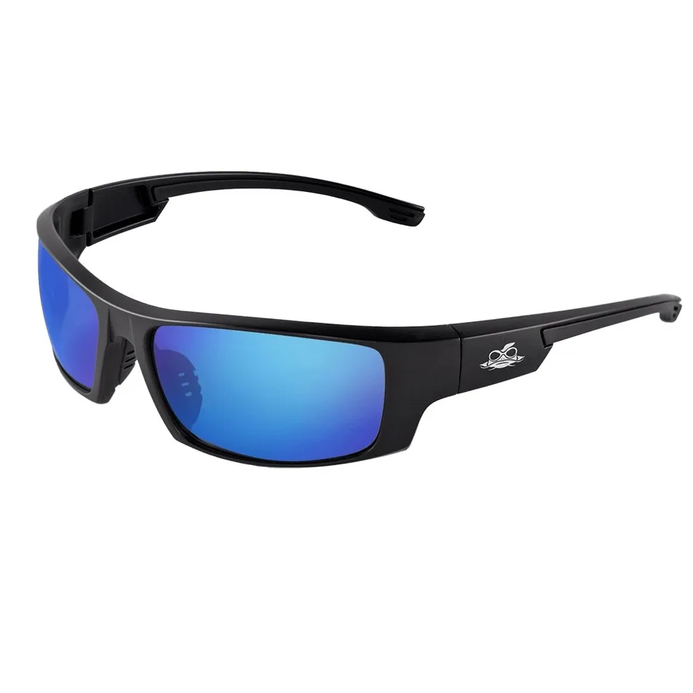 Dorado Blue Mirror Lens with Matte Black Frame, Safety Glasses - BH969