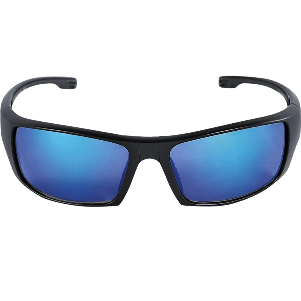 Dorado Blue Mirror Lens with Matte Black Frame, Safety Glasses - BH969