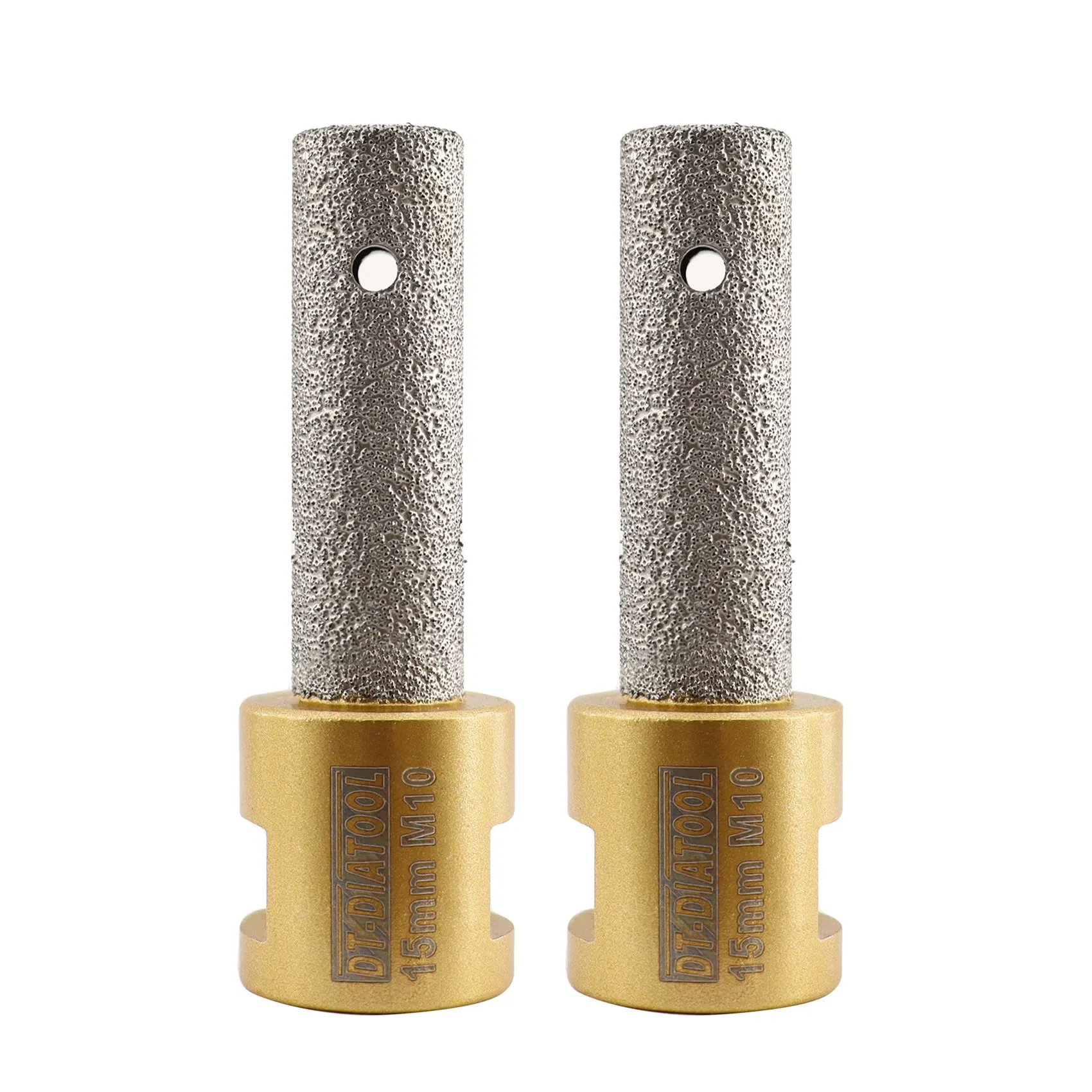 DT-DIATOOL Vacuum Brazed Diamond Finger/Milling Bits M10 Thread for Tile Porcelain Hard Ceramic Diameter 10/15/20/25/30/35mm