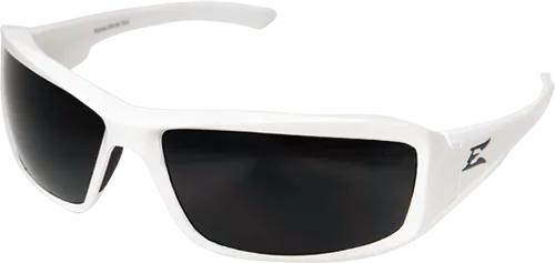 Edge Eyewear Brazeau XB146  White Frame Smoke Lens  Glasses