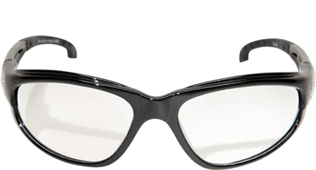 Edge Eyewear Dakura GSW111 Black Frame with Gasket Non-Polarized Clear Lens Glasses