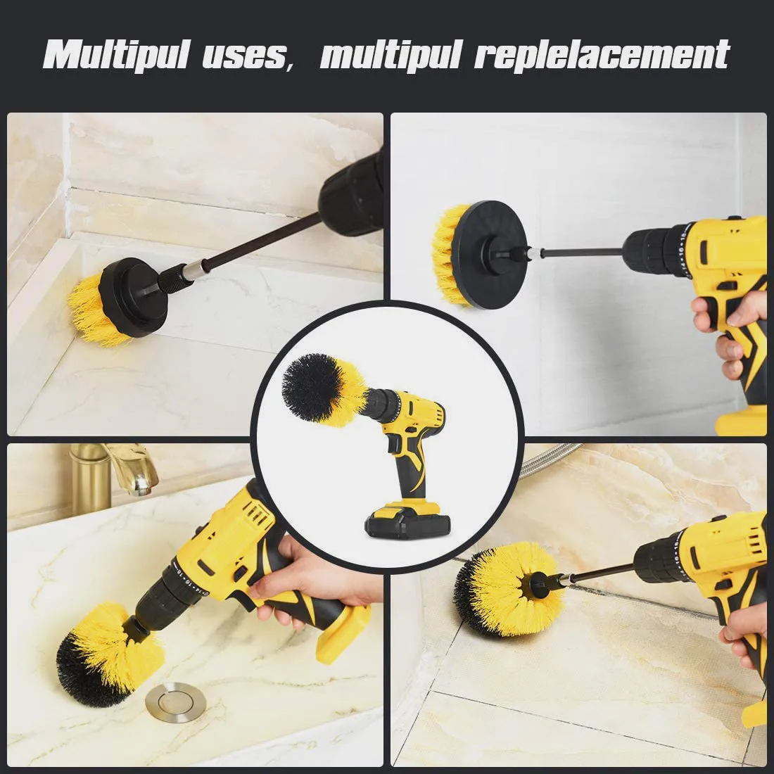 Electric Drill Cleaning Brush