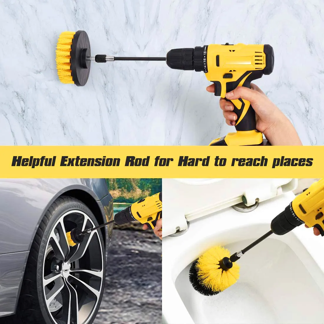 Electric Drill Cleaning Brush