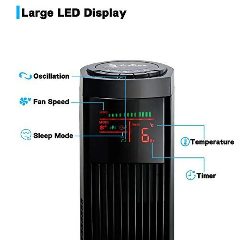 Electric Tower Fan with Remote Control -32inch