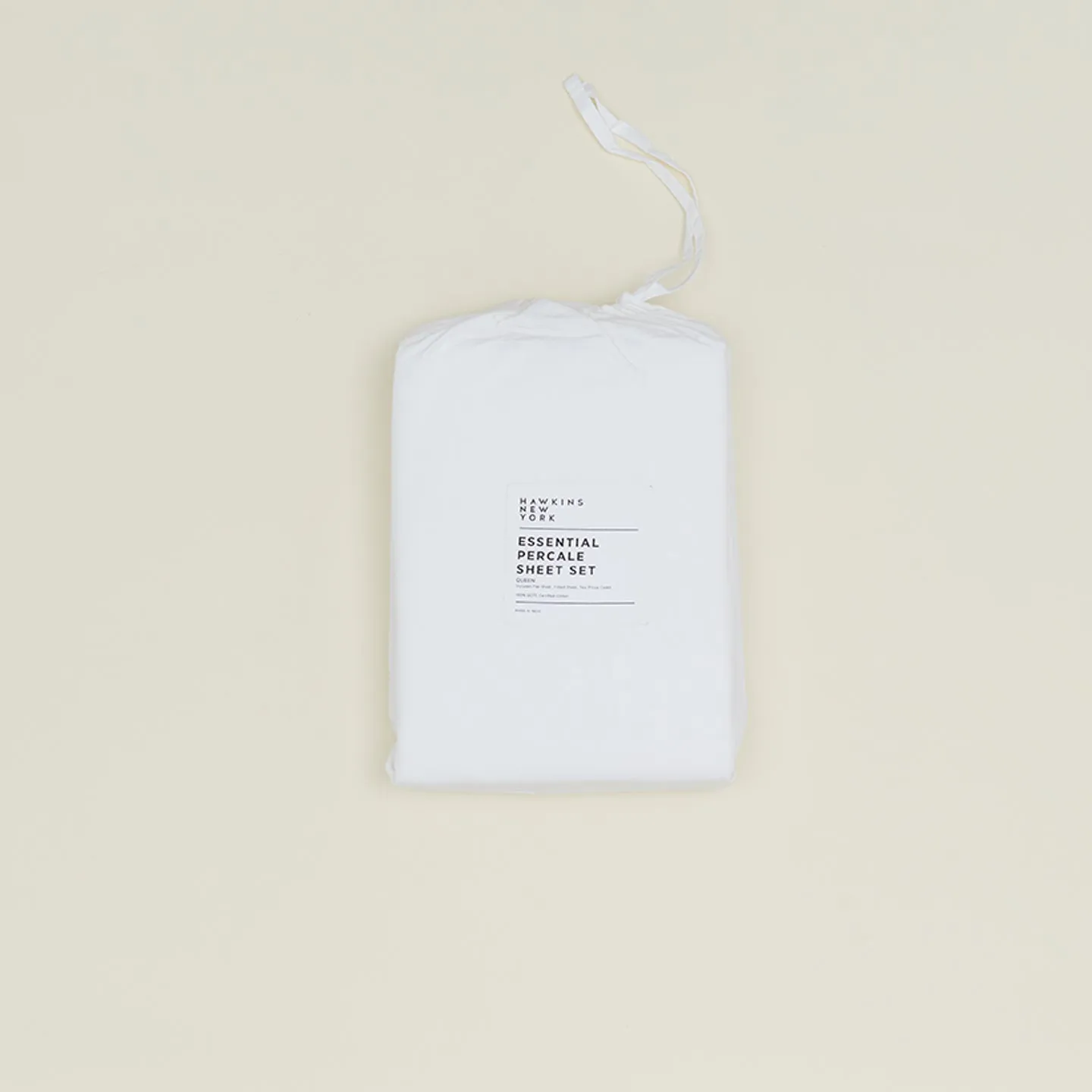 Essential Percale Sheet Set - White