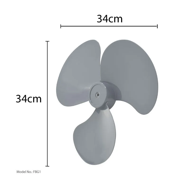 Fan Blades Replacement  – 34cm Table Fan/Stand Fan/Wall Fan ( FBG1)