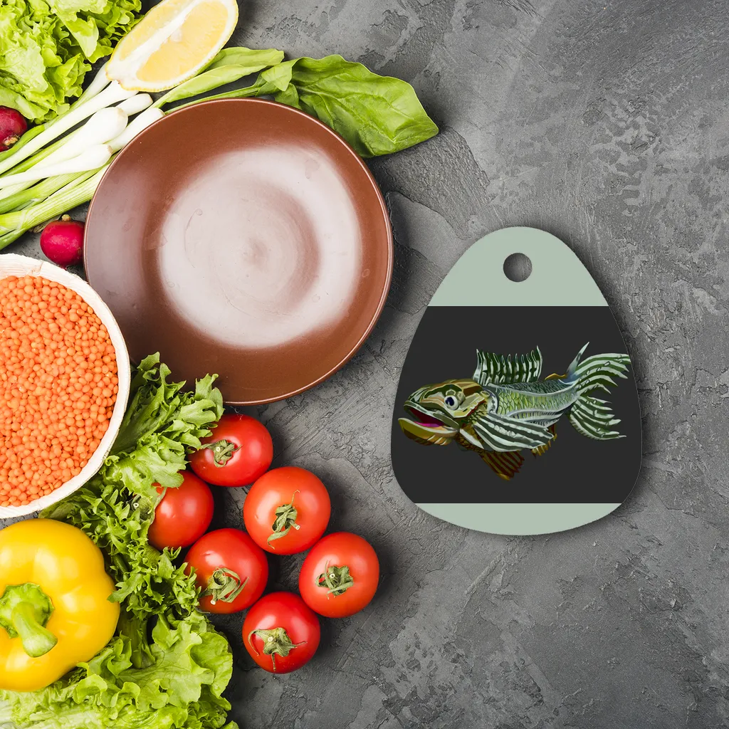 Fish Sublimation Glass Cutting Board