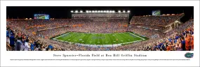 Florida Gators Football Game Night at Ben Hill Griffin Stadium Panoramic Poster Print - Blakeway 2016