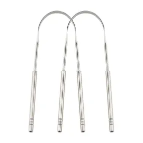 Fresh Breath Stainless Steel Tongue Scraper Set: Oral Hygiene Essential