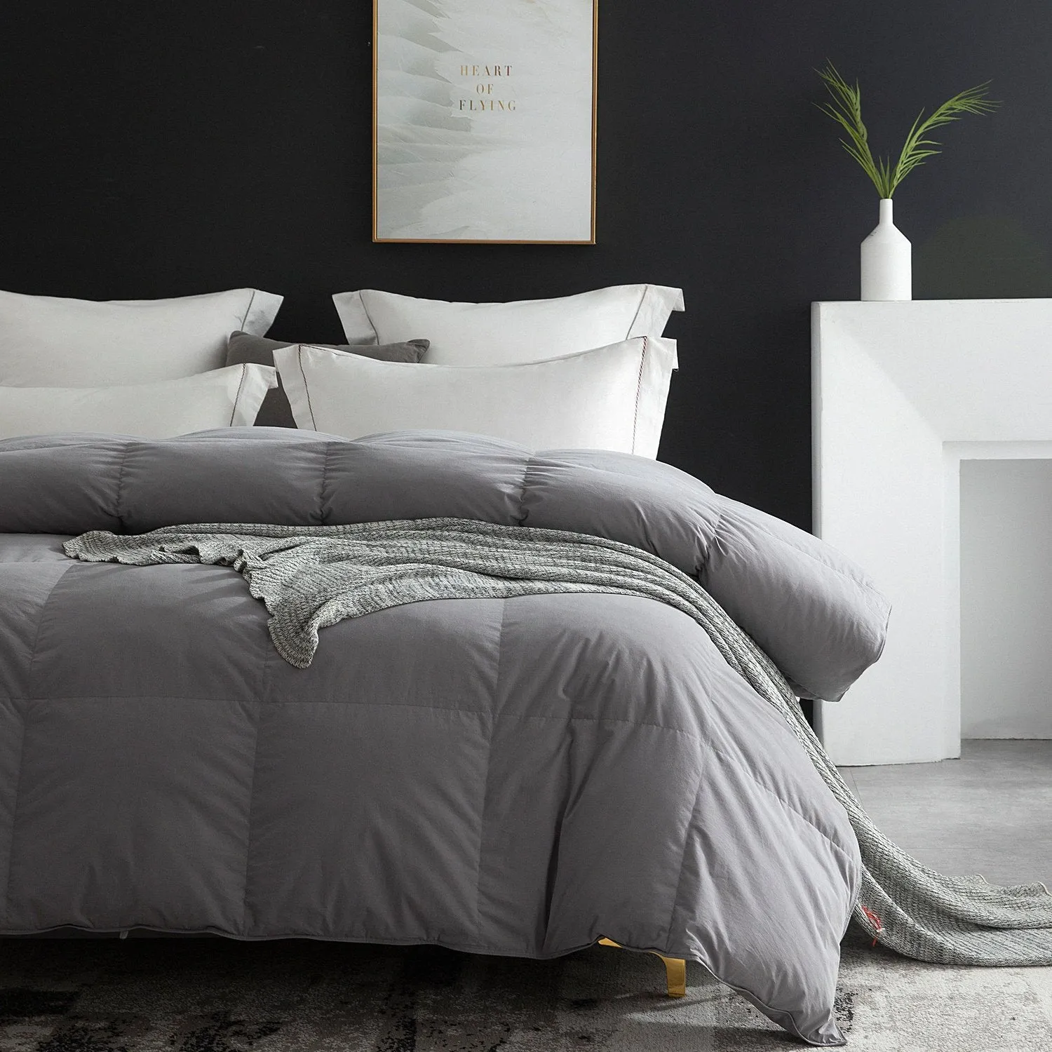 Globon Fusion All Season Down Comforter Grey