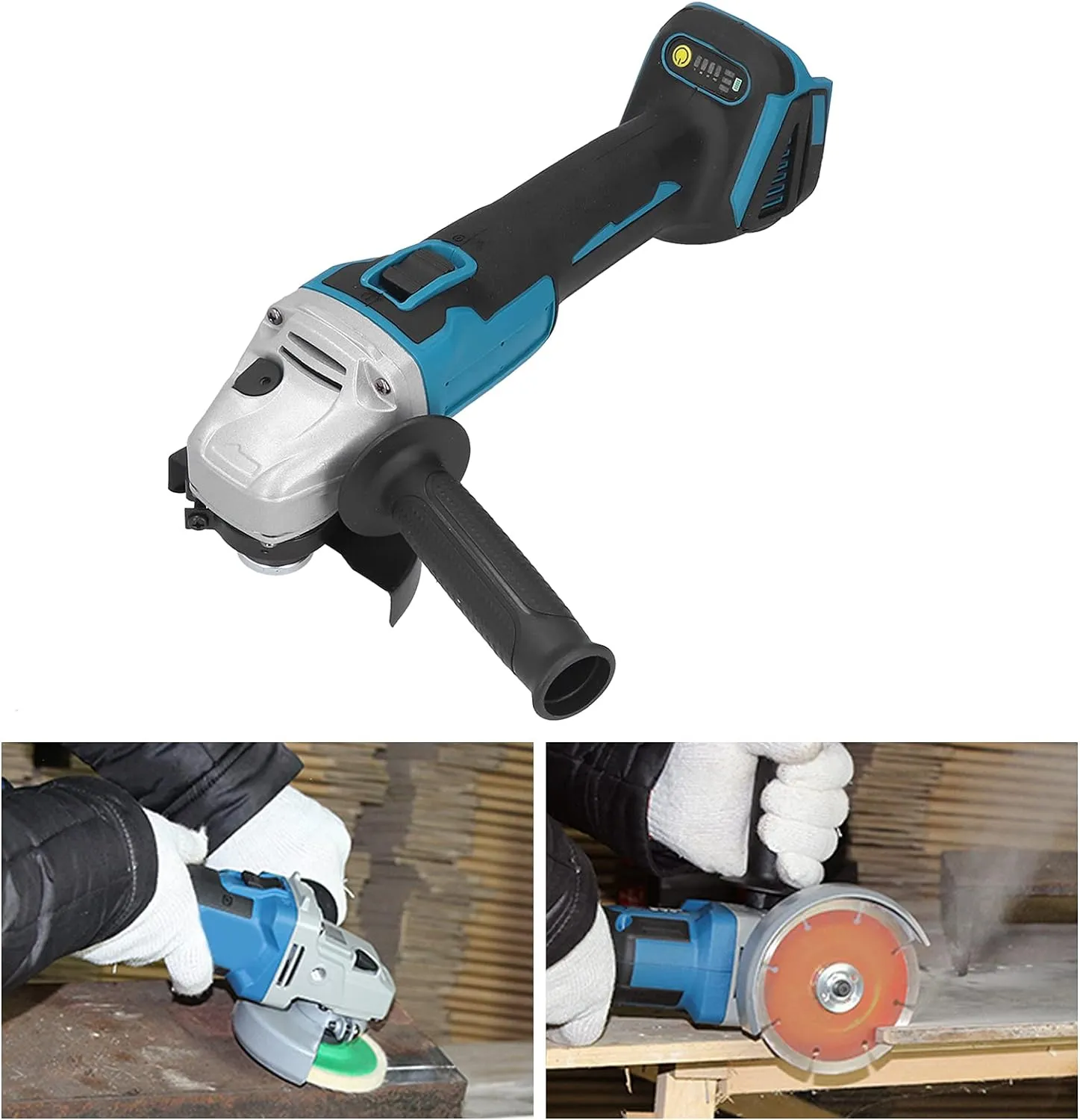 Handheld Cordless 115Mm Brushless Electric Angle Grinder Fh-17