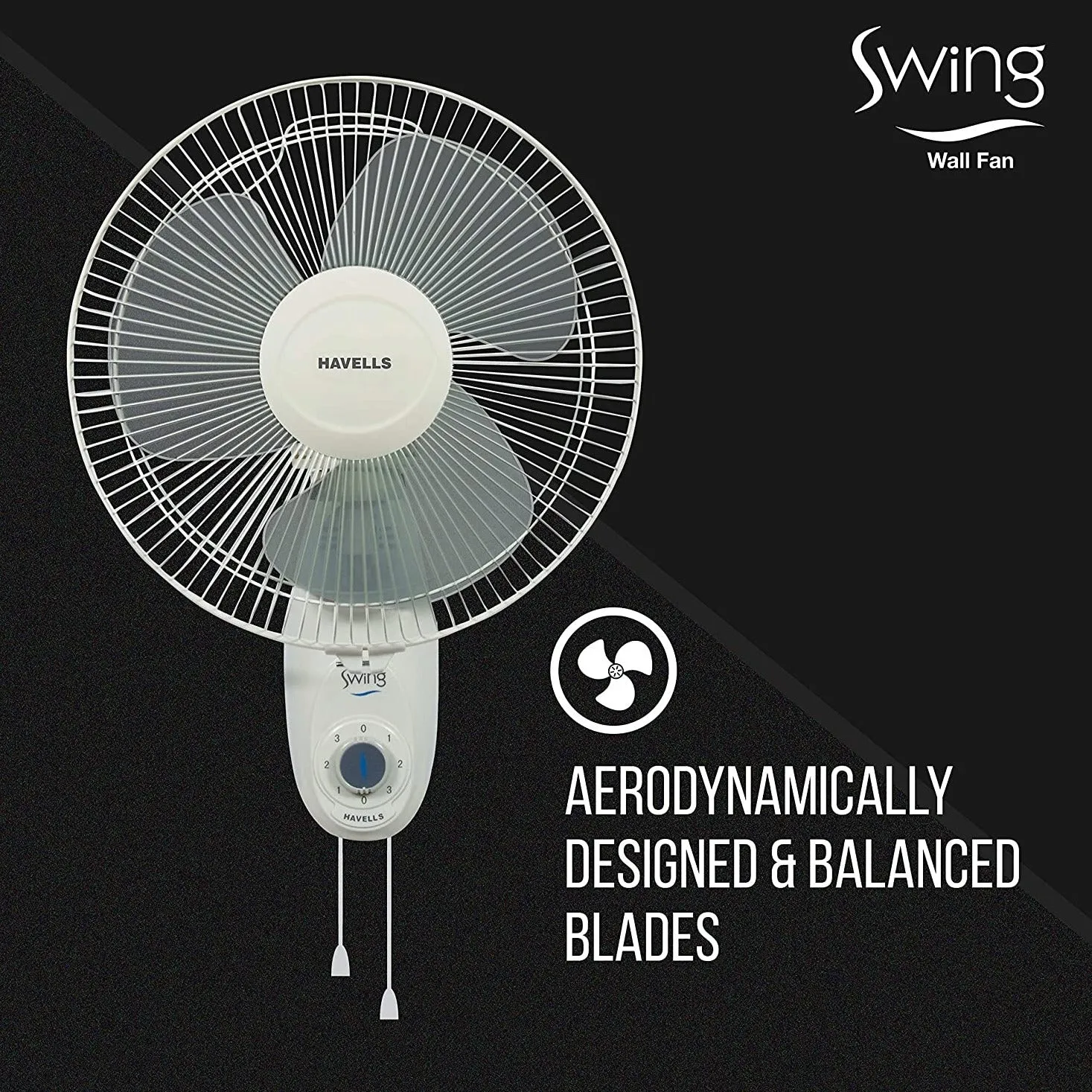 Havells Swing White Wall Fan - 1 PC