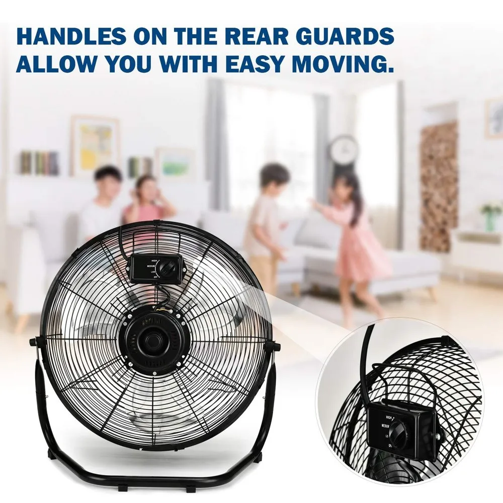 High Velocity Heavy Duty Metal Floor Fan -18inch