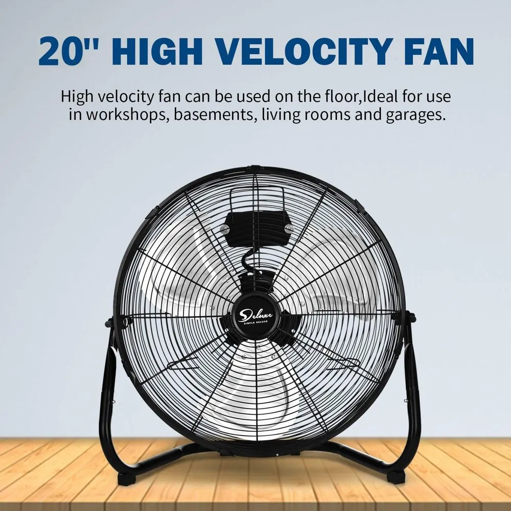 High Velocity Heavy Duty Metal Floor Fan -18inch