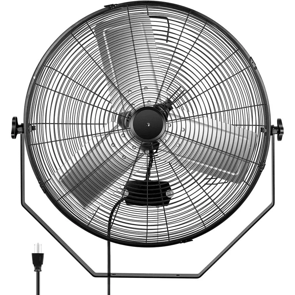 High Velocity Metal Wall Mount Fan-24inch