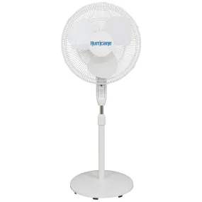 Hurricane Supreme Oscillating Stand Fan w/ Remote - 16 in - White