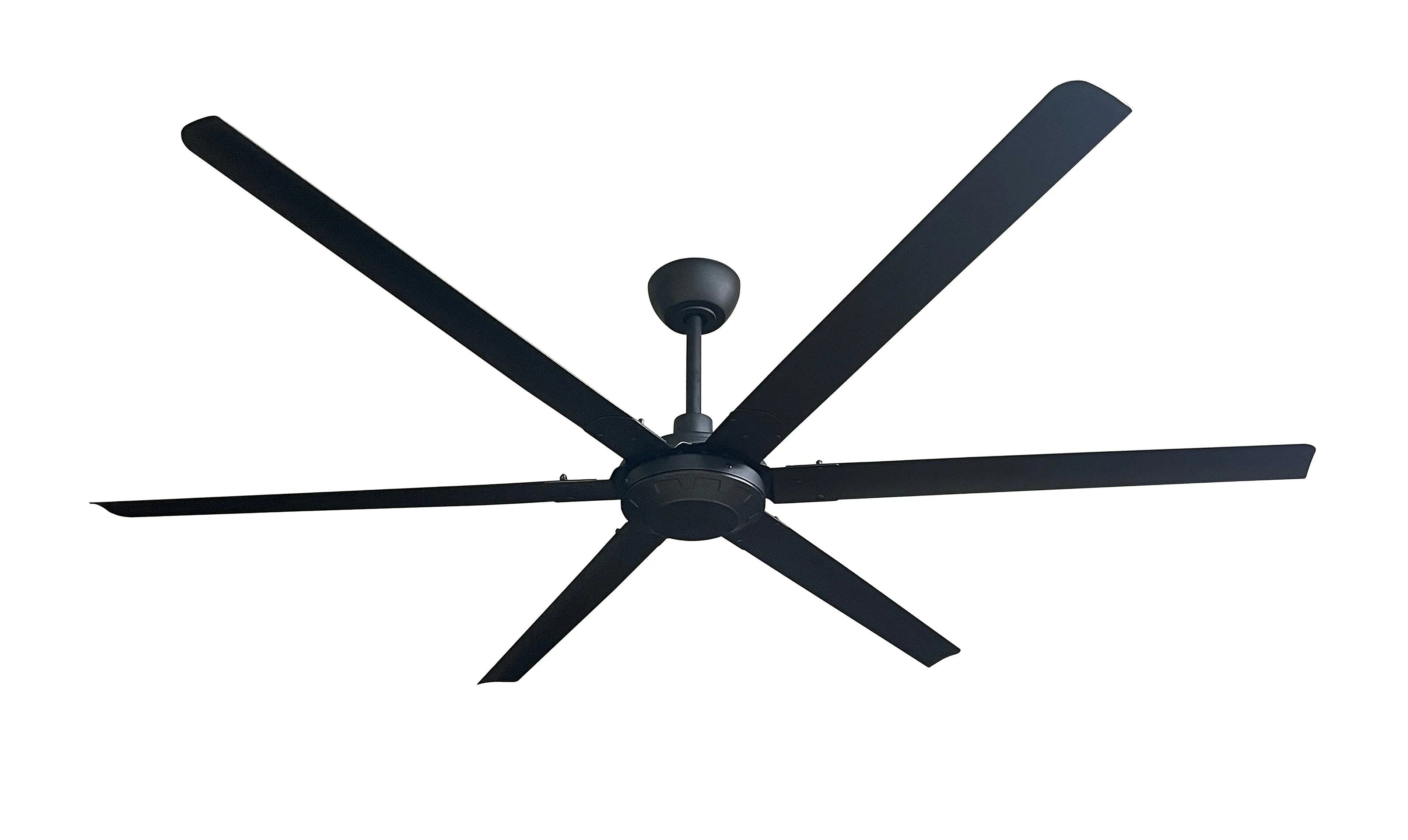 iLiving 78 Inch, 6.5 feet HVLS 6 Blades BLDC Big Ceiling Fan, High Volume Low Speed HVLS Outdoor Fan with Powerful Brushless DC Motor, Reversible Industrial Commercial and Residential 78" Blade, 11896 CFM at 135 RPM with IR Remote