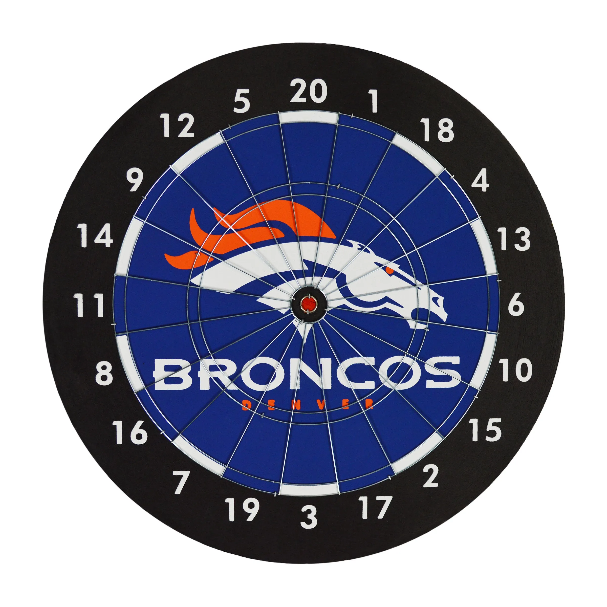 Imperial Denver Broncos Dartboard Gift Set