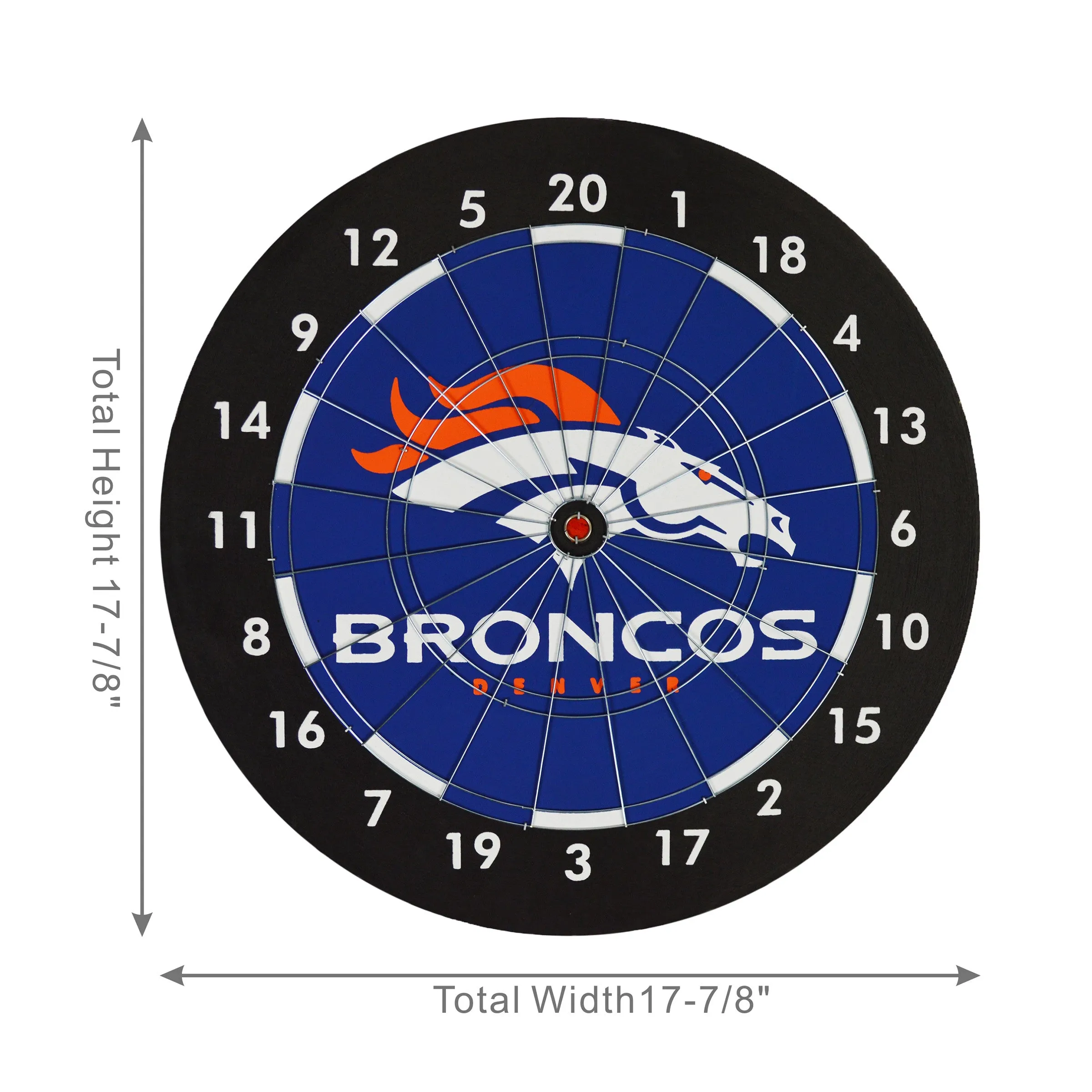 Imperial Denver Broncos Dartboard Gift Set