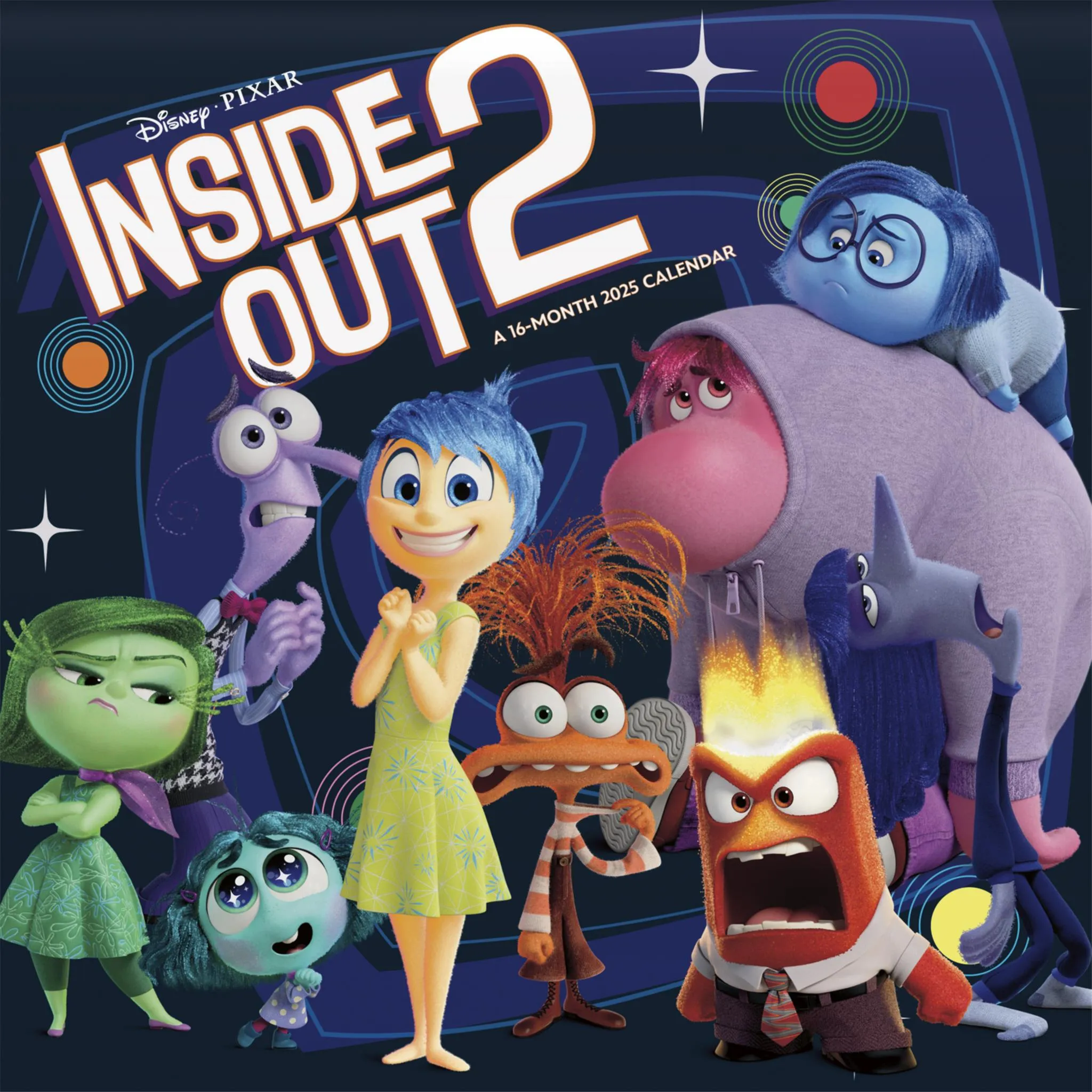 Inside Out 2 Wall 2025 Calendar - Online Exclusive