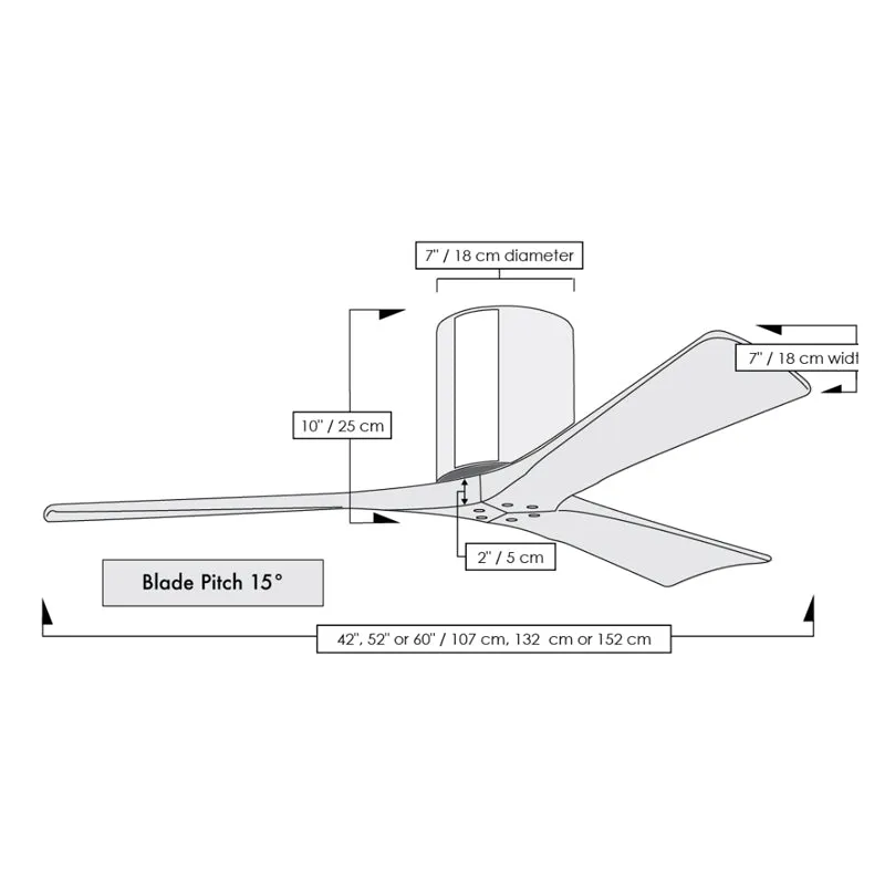 IR3H Irene 42" Hugger Ceiling Fan