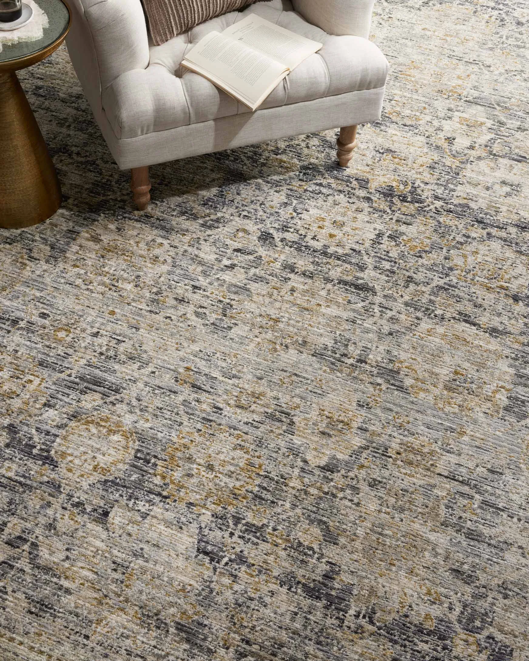 Jean Stoffer x Loloi Katherine Rug - Charcoal Gold