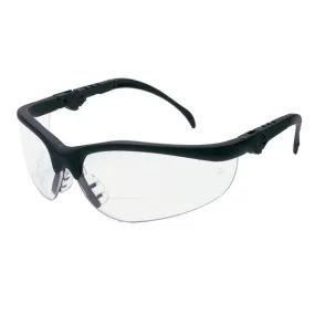 K3H20 MCR Safety Klondike KD3 Series Safety Glasses, Clear Lens, Black Frame