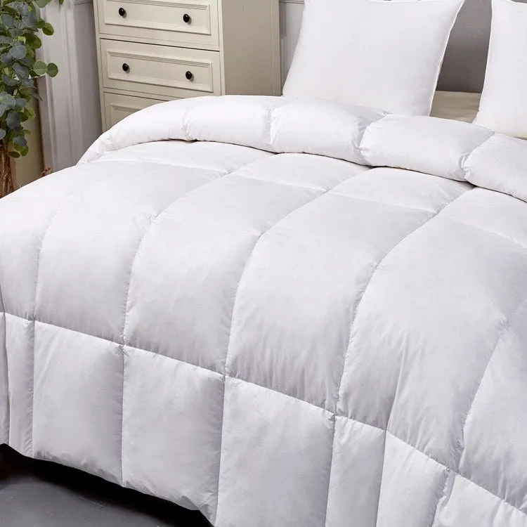 Kathy Ireland 100% Cotton Goose Feather and Down All-Season Full/Queen Comforter