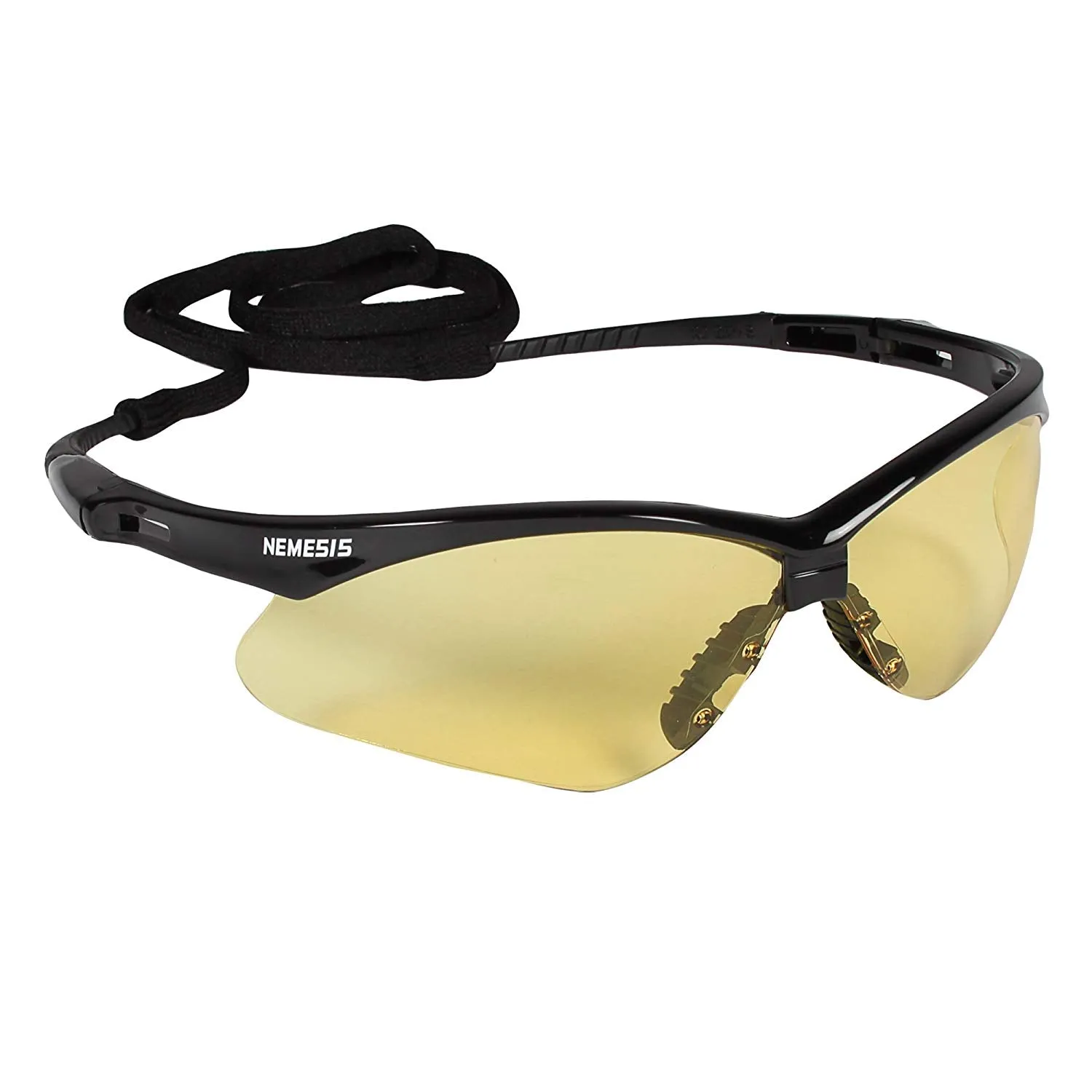 Kimberly-Clark Jackson Safety V30 Nemesis Safety Eyewear - Black Frame - Amber Lens - Sold/Each