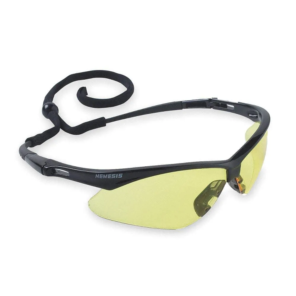 Kimberly-Clark Jackson Safety V30 Nemesis Safety Eyewear - Black Frame - Amber Lens - Sold/Each