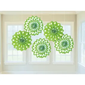 Kiwi Fan Decorations Printed Paper 8in 5pk