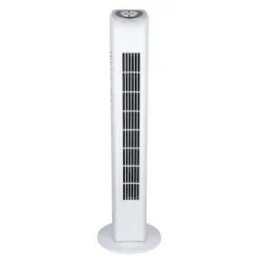 Konwin Tower Fan, White, 30-in.