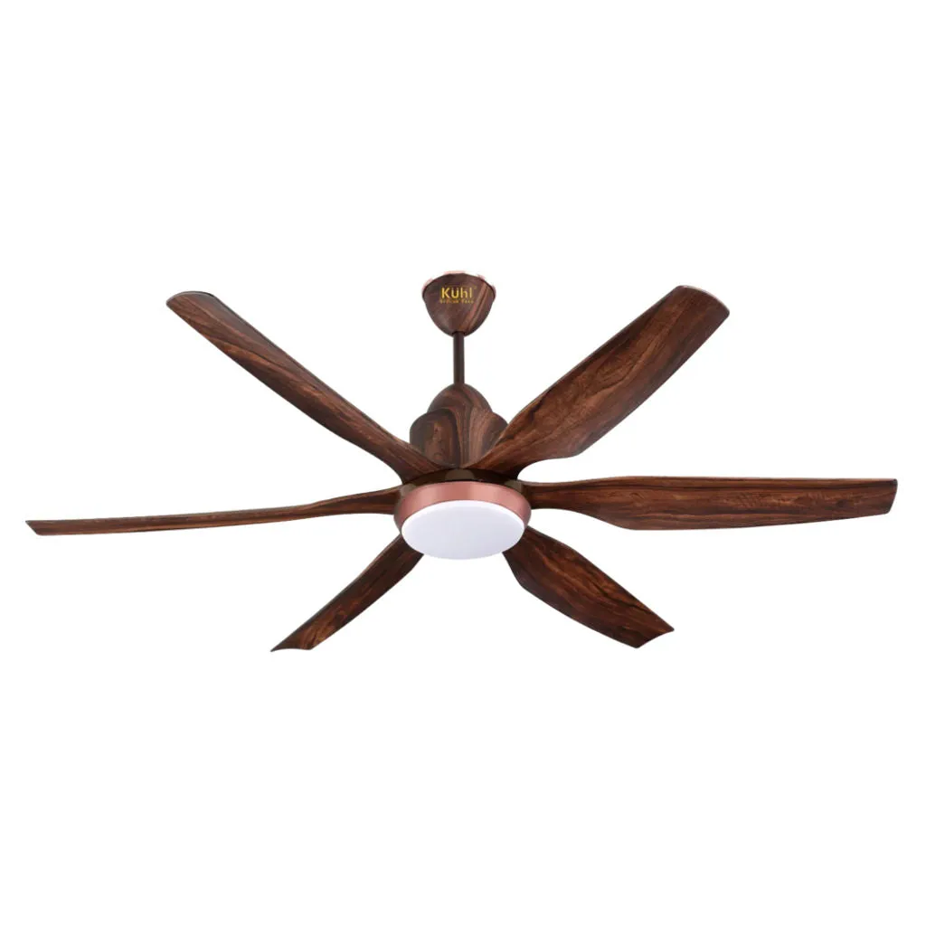 Kuhl Galaxis G6 BLDC Underlight Ceiling Fan With Remote 1670 mm Teak