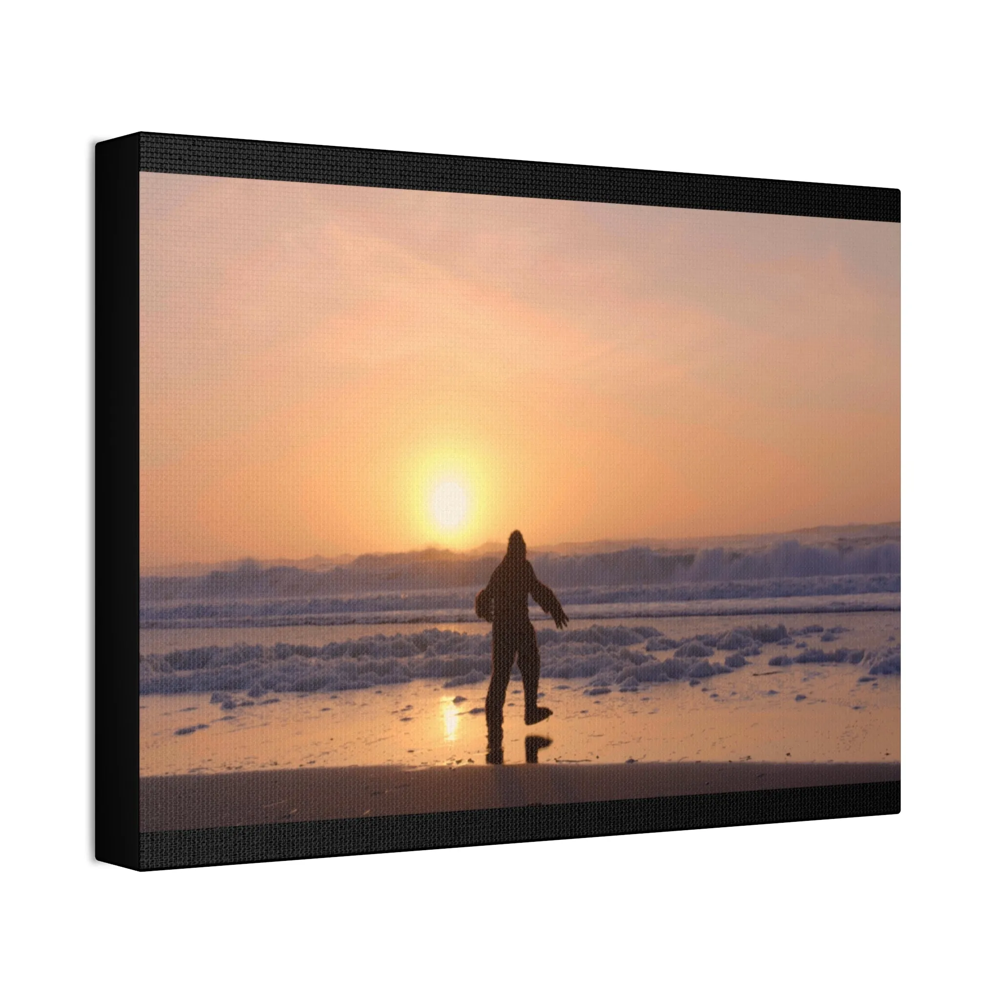 “Legend of the Squatch” Ferndale Beach California Scene Canvas Stretched, 1.5''