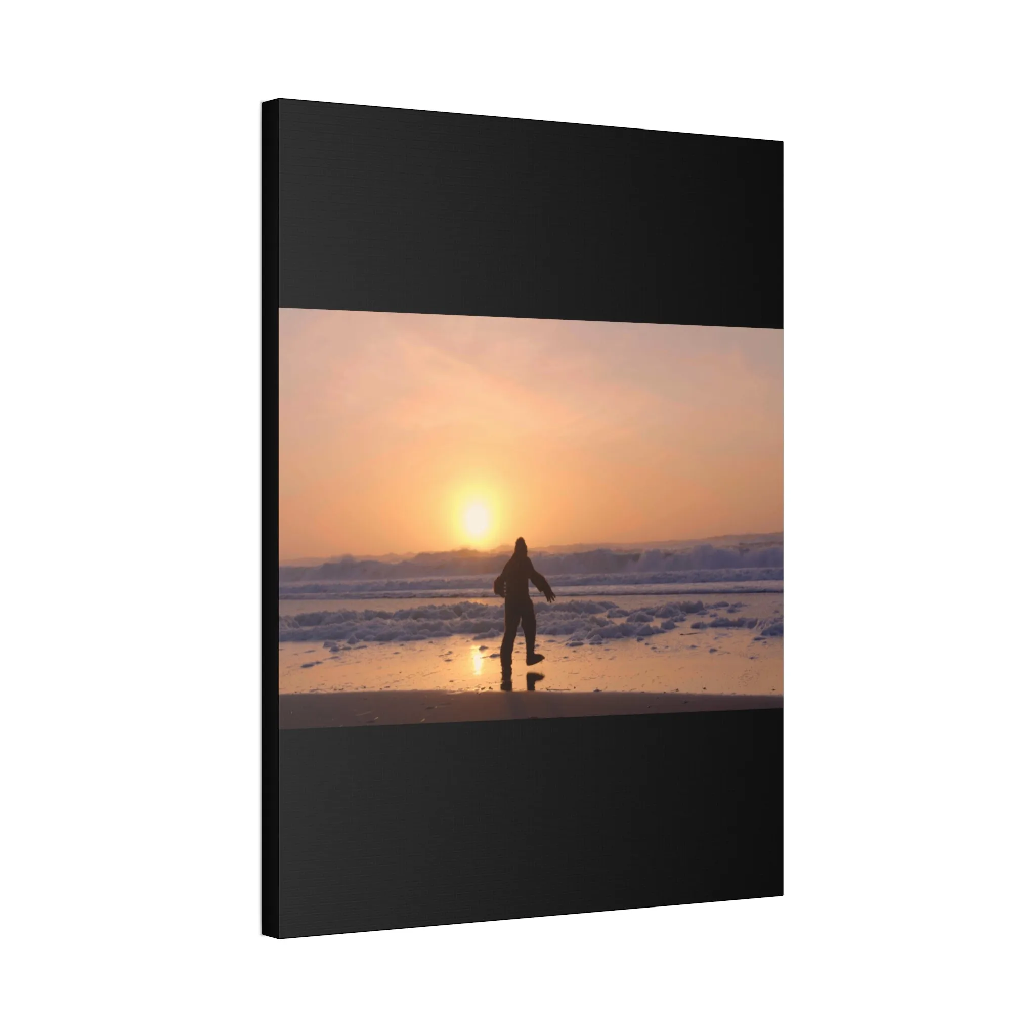 “Legend of the Squatch” Ferndale Beach California Scene Canvas Stretched, 1.5''