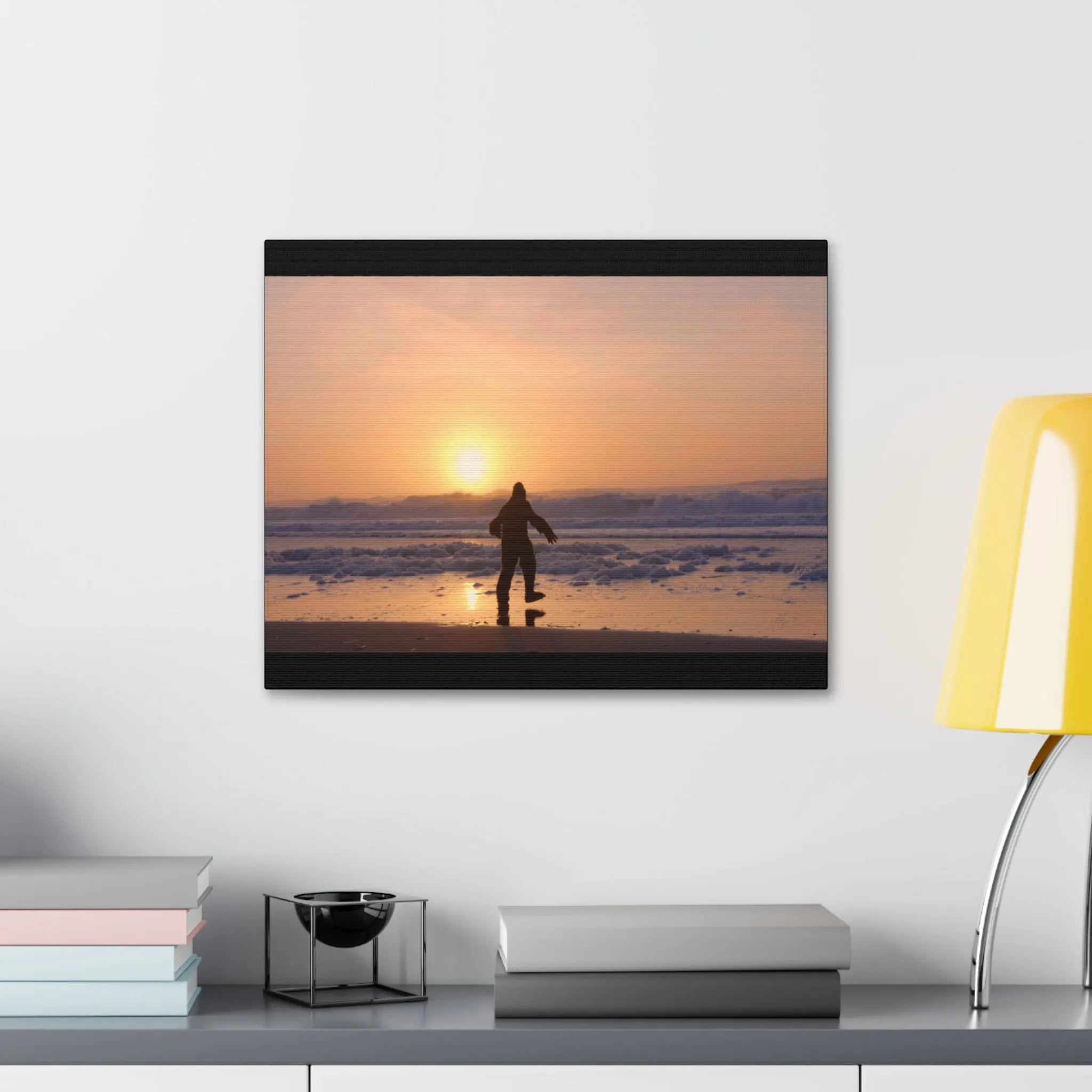 “Legend of the Squatch” Ferndale Beach California Scene Canvas Stretched, 1.5''