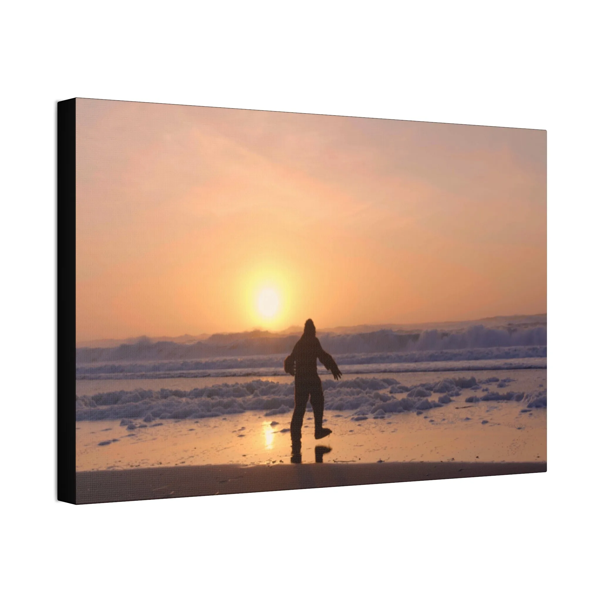 “Legend of the Squatch” Ferndale Beach California Scene Canvas Stretched, 1.5''