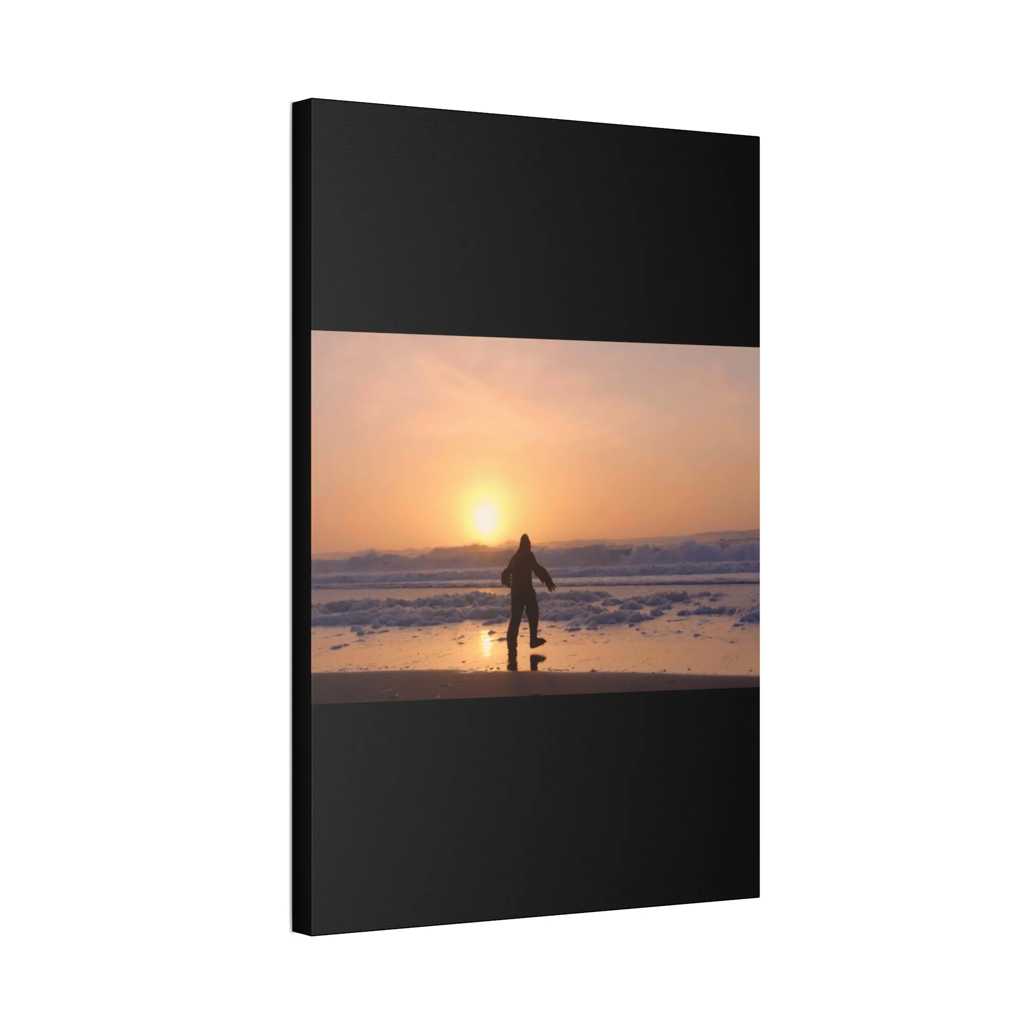 “Legend of the Squatch” Ferndale Beach California Scene Canvas Stretched, 1.5''