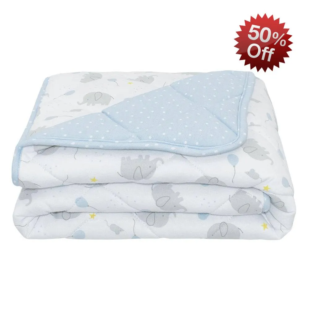 Living Textiles | Quilted Cot Comforter - Mason/Confetti