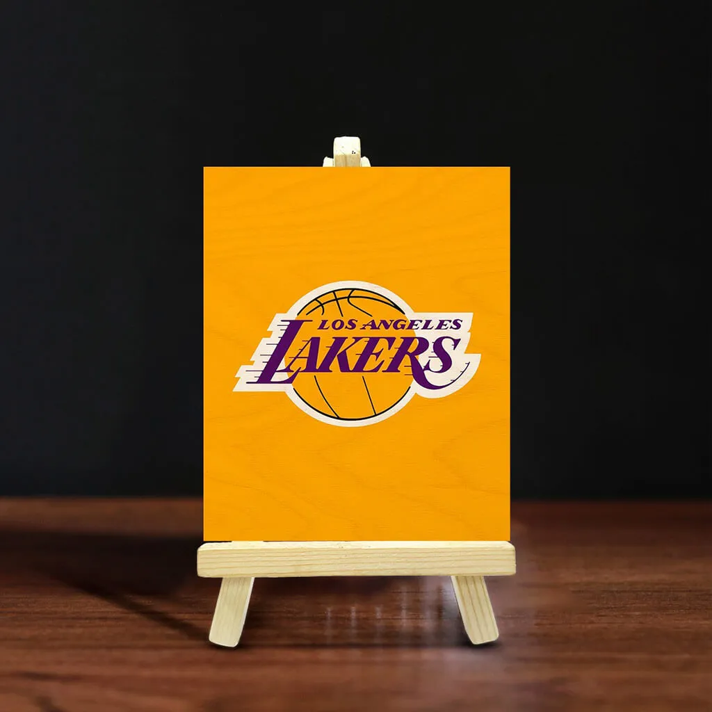 Los Angeles Lakers Pine Easel Stand