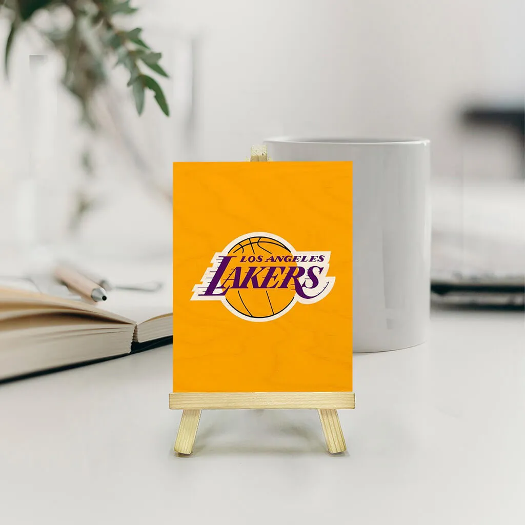 Los Angeles Lakers Pine Easel Stand