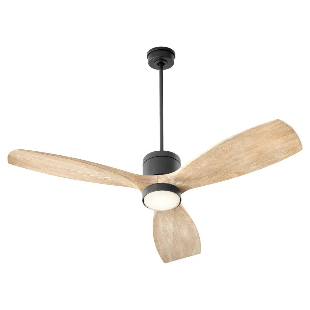 LURUS 64" 3 BLADE CEILING FAN- WEATHERED GRAY/ MATTE BLACK