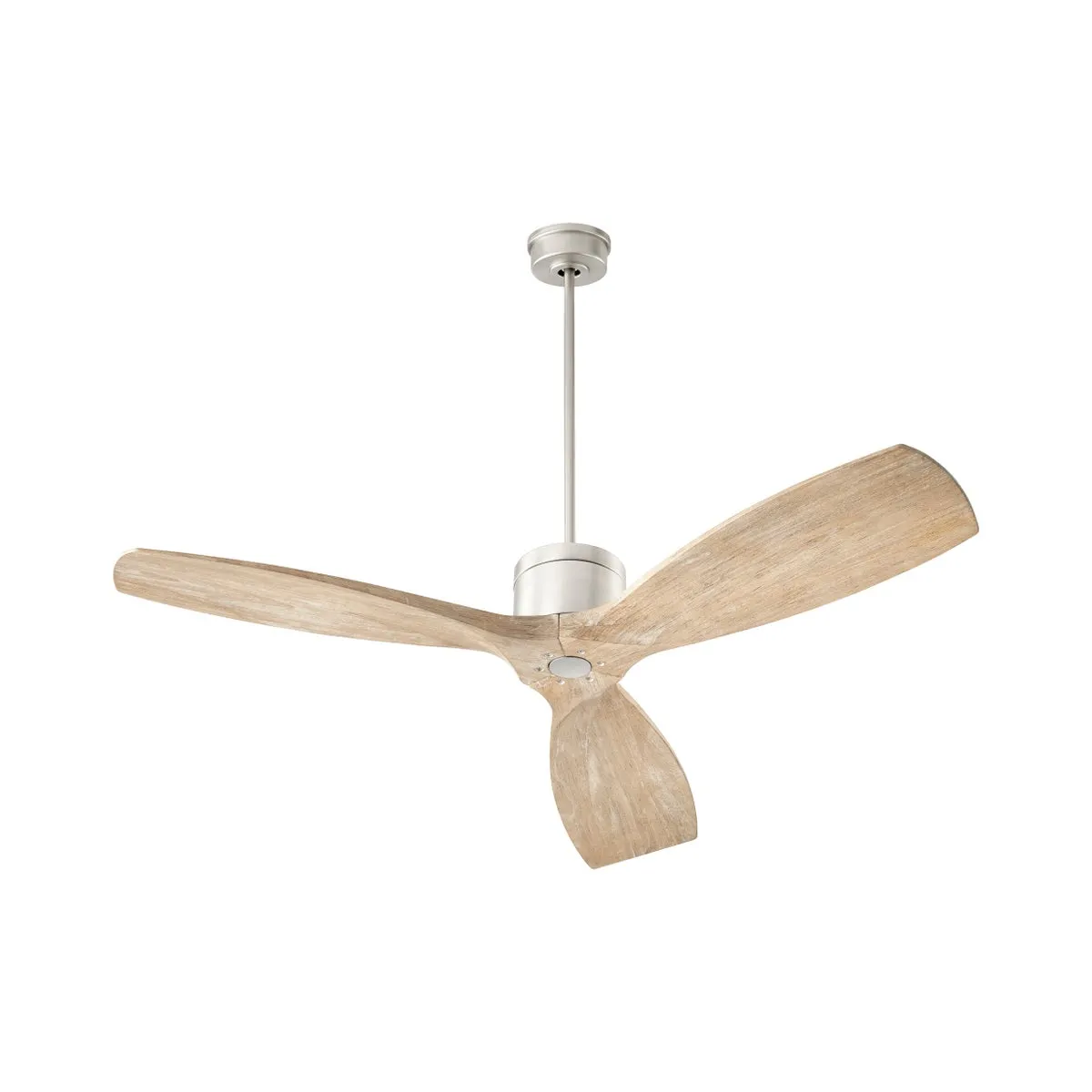 LURUS 64" 3 BLADE CEILING FAN- WEATHERED GRAY/ SATIN NICKEL