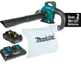 Makita XBU04PTV Brushless Blower Kit with Vacuum Attachment Kit, Battery Included, 5 Ah, 18 V, Lithium-Ion, 448 cfm Air :EA: QUANTITY: 1