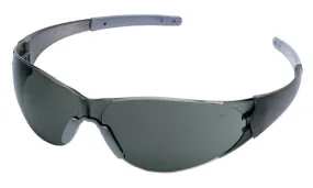 MCR Safety CK2 Silver TPR, Gray Lens