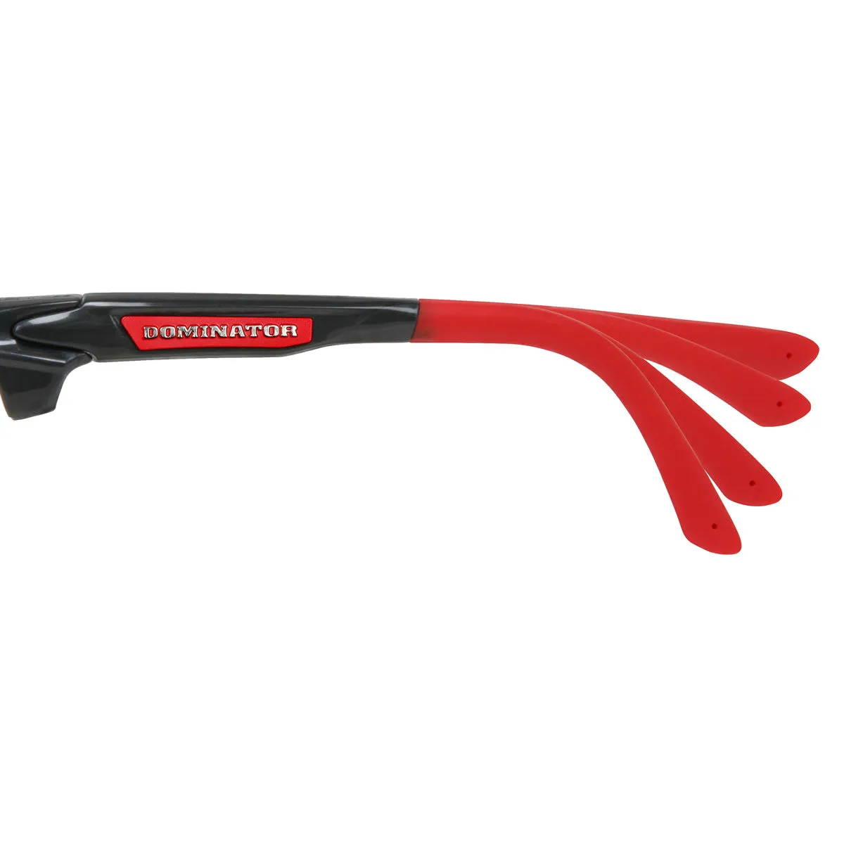 MCR Safety Dominator DM3 Safety Glasses - Gray/Red Frame - Red Mirror Lens - DM131R