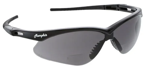 MCR Safety Memphis MP1 Black Frame, Gray 1.0 Mag.