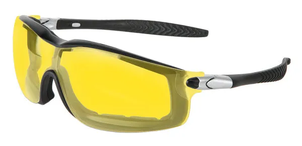 MCR Safety RT1 Black Frame, Amber AF Lens