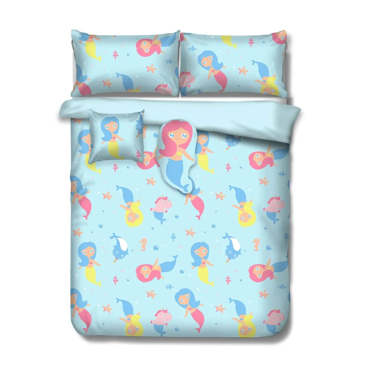 Mermaid Kids Advventure 5 Pcs Comforter Set Double